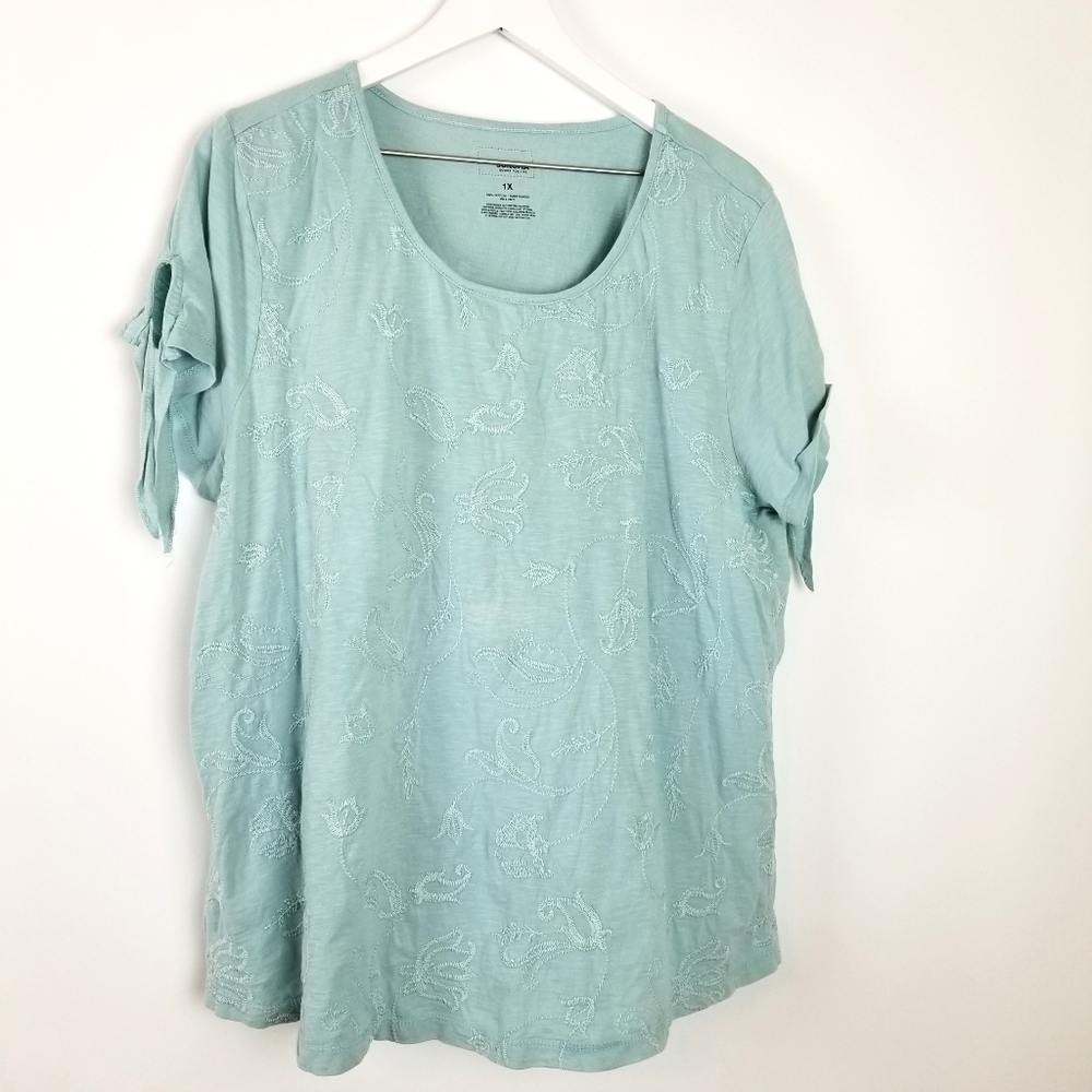 Sonoma embroidered shirt, sz 1X